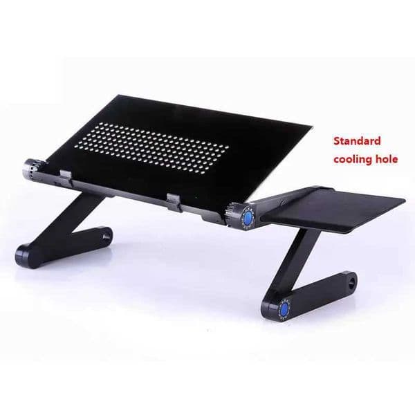 Adjustable Folding Laptop Desk Stand Aluminum Alloy Ergonomic Lapdesk Notebook Table Stand For TV Bed Sofa PC With Mouse PadXJ250214