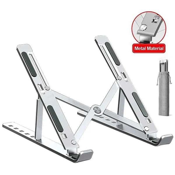 Aluminum Alloy Laptop Holder Stand Adjustable Foldable Portable for Notebook Computer Bracket Lifting Non-slip HolderXJ250214