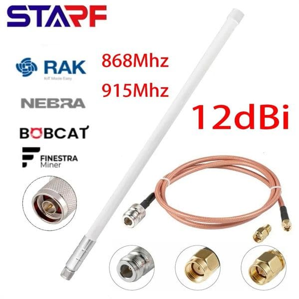 12 DBi 915MHz Antenna N Female Connector KSR195 Cables Outdoor Parts Helium spot RAK Nebra 300 MNTD HNT Miner 250221
