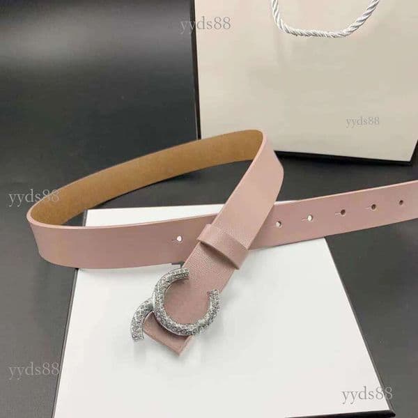 designers belt women belts Diamond inlay buckle head Solid color belts Luxury Pin needle Buckle Beltss Width 3.0cm size 95-115cm fashion Casual Lovers Gift nice 01