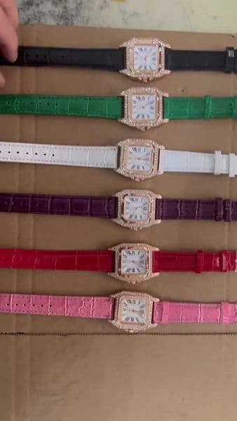 Precioustime 40mm Woman Lens Stainless Steel Waterproof Duotone Designer Quartz Watch Luminous Blue Gold Green Silver Women Watches
