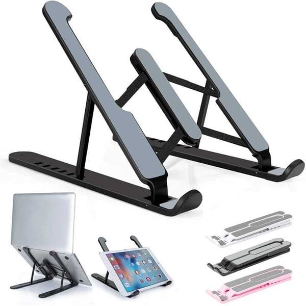 Foldable Laptop Stand Portable Notebook port Base Holder Adjustable Riser Cooling Bracket for Laptop Tablet AccessoriesXJ250214