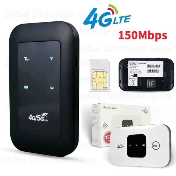 4G LTE Wireless Router Portable 4G Mobile WIFI Router 150Mbps 3000mA Pocket Modem Mobile WIFI Hotspot with 3G/4G Sim Card SlotXJ250214