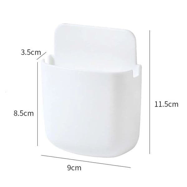 3pcs Wall Mounted Storage Box Mobile Phone Plug Holder Stand Rack Remote Control Storage Organizer Case For Air Conditioner TV 250121