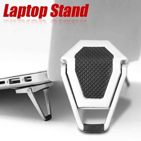 Metal Laptop Stand Invisible Keyboard Riser Foldable Cooling Kickstand Lightweight Desk Computer Holders for MacBook NotebookXJ250214
