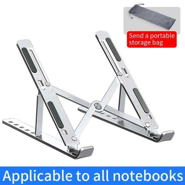 Metal Portable Foldable Laptop Stand Adjustable Notebook Holder Aluminum port For Macbook Pro Air Computer Tablet Base DeskXJ250214