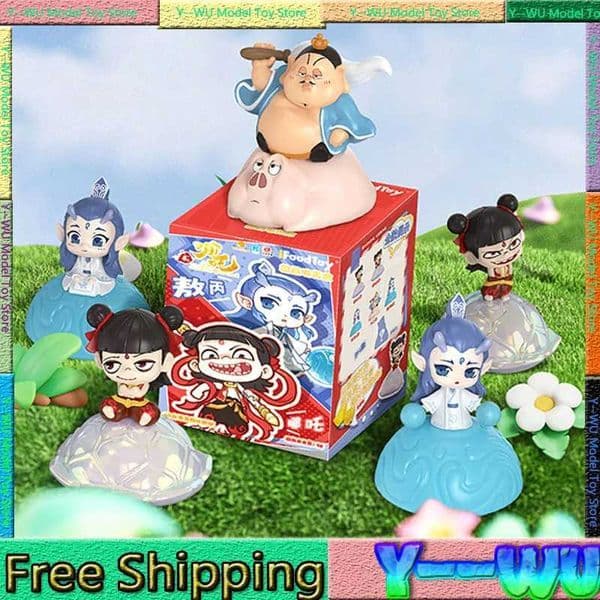 Genuine Movie Ne Zha 2 Blind Box Nezha Ao Bing Anime Figures Model Doll Toys Surprise Box Desktop Ornament Decor Custom GiftsXJ250214