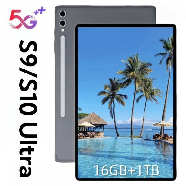 S10/S9 Ultra Tabl, Mobile Phone, Computer 2-in-1 Portable Smartphone, SIM, Dual standby Android, Learning and Working, Global Multilingual, English Smart