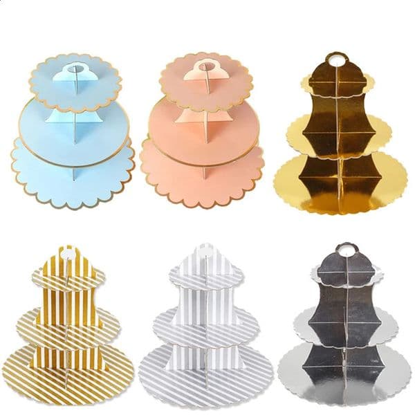 Dessert table layout party decorations wedding supplies decoration birthday cake disposable paper stand 250213BJ