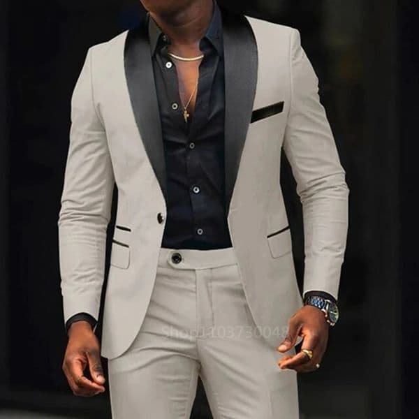 Casual 2 Piece Men Wedding Suits Solid Slim Fit Shawl Lapel Blazer Pant S Party Prom Suits Man Business Wear Suit 250214 bd9