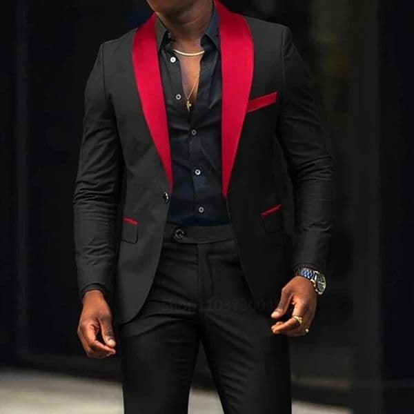 Casual 2 Piece Men Wedding Suits Solid Slim Fit Shawl Lapel Blazer Pant S Party Prom Suits Man Business Wear Suit 250214 f65