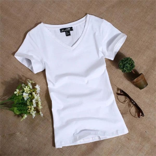 MRMT 2025 Womens T Shirt Women Short Sleeved Slim Solid Color Simple Pure Tee Womens T-Shirt For Female Women T shirts 250217