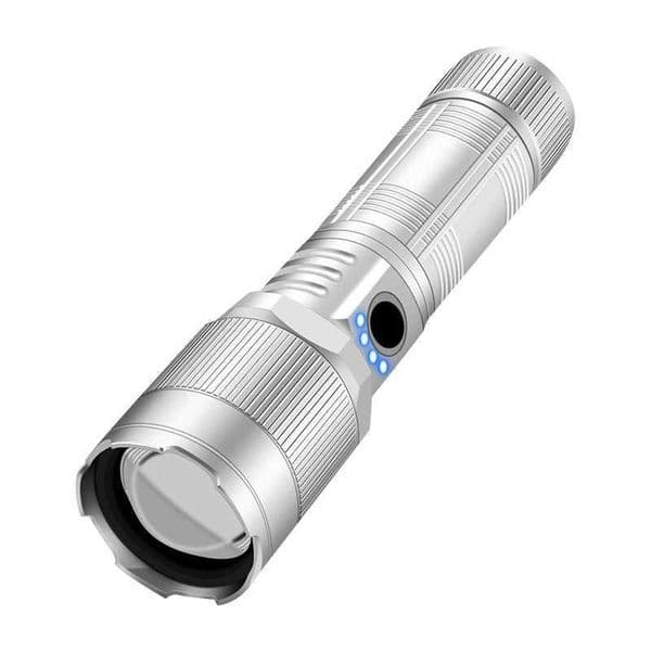Ultra Bright Zoom White Power Flashlight With Strong Light Rechargeable Long-range Multifunctional Ultra Long Battery Life X250217