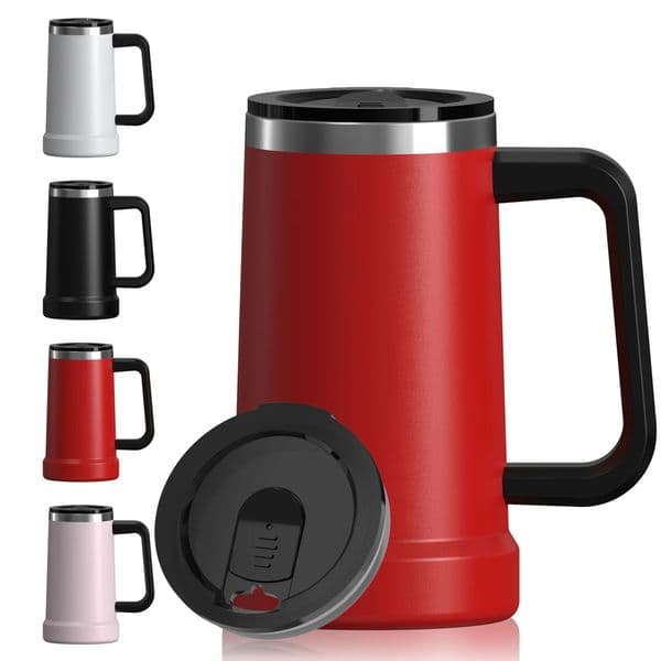 700ML Stainless Steel Thermal Mug with Handle Double 304 Insulated Tumbler Office Home Beer Mug Keep Warm Coffee Cup 250210