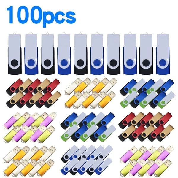 metal 100pcs free Pendrive 32gb 64gb 128gb pen drive flash usb 2.0 memory stick Waterproof usb flash drive cle usb 16GB 8GB 250221
