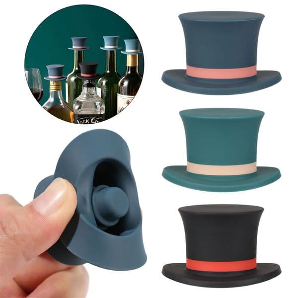 Silicone Champagne Wine Beer Bottle Cork Stopper Plug Wine Bottle Sealer Cap Stopper Bar Kitchen Tool Vacuum Sealed Sealer Plug 250217BJ