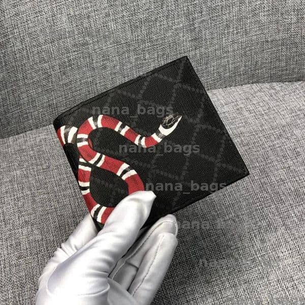 Designer Wallets Animal Print Men Purse Classic Letter Card Holder For Women Coin Purses Unisex Leather Stripe Money Billfold With Box BFG2502176