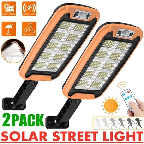Solar Street Lights Outdoor Solar Lamp With 3 Light Mode Remote Control Waterproof Motion Sensor Lighting for Garden Patio Path X250218