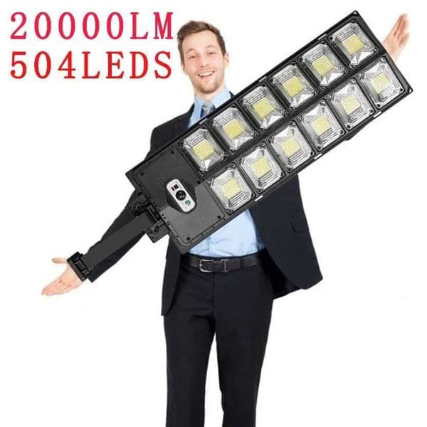 20000 LM solar powered outdoor IP65 waterproof LED street light with PIR motion sensor used for garden and courtyard street lights X250218