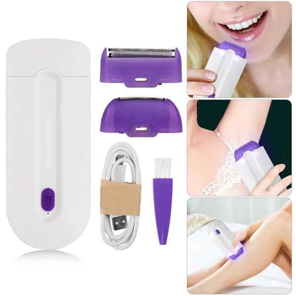 1Pcs Woman Home-Use Painless Hair Removal Kit Laser Touch Epilator Usb Rechargeable Body Face Leg Bikini Remove Hair Remover Shaver Z250218