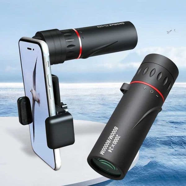 2000x24 high-definition single-mode telescope outdoor mini portable zoom telescope mobile phone telescope travel hiking camping birds-eye view telescope Z250219