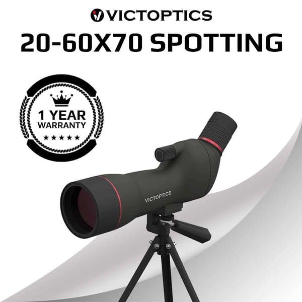 Victoptics 20-60x70 Lightweight Spotting Scope BAK7 Prism Fully-multi Coated With Tripod For Bird Watching Wildlife Viewing Z250219
