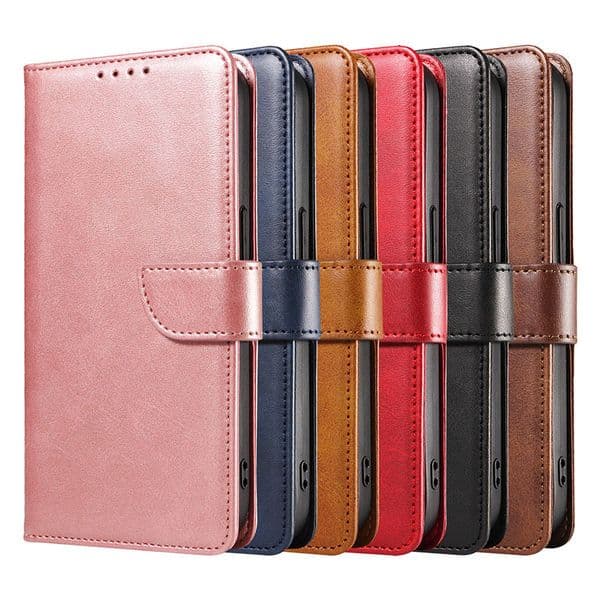 Leather Phone Cases for iPhone 16 15 14 Plus 13 12 mini 11 Pro Max Samsung 21 22 23 24 25 FE Ultra Designers With Holder Wallet Card Slot Cellphone Protective Case Cover