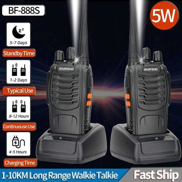 1/2 PCS Baofeng BF 888S Walkie Talkie UHF 400 470MHz 888s Long Range Two Way Ham Radios Transceiver for Hunting HotelXJ250219