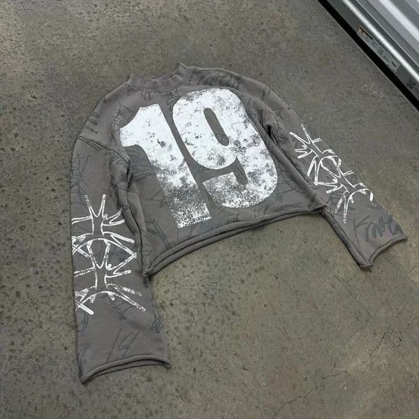 Gothic Street Printed Graphic Tshirt Mens Fashion Hip Hop Harajuku Retro Y2k Super Size Casual 250219BANJIA