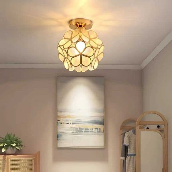 Modern Minimalist Ceiling Light With Nordic Style Ceiling Light Petal Frosted Design Suitable For Corridors Hallways Etc. E26 Z250219