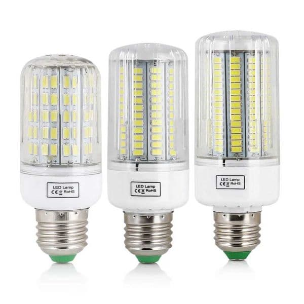 E27 LED Corn Bulb SMD 5730 7W 12W 15W 20W 25W 30W 45W Home Decoration Lamp for Chandelier Spotlight 30 42 64 80 89 136 165LEDs Z250219