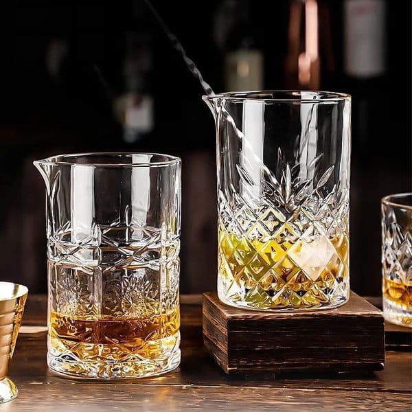 700ml Cocktail Shaker Whiskey Glass Cup Professional Stirring Wine Bar mixing cups Bartender Mixing Tool 250218