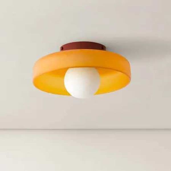 Stained Glass Round Ceiling Lamp Aisle Porch Wall Lamp Nordic Modern Bedroom Cloakroom Ceiling Lamp Front Porch Decoration Z250219