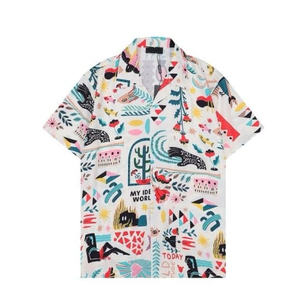 Summer Mens Shirts TShirts designer tshirt Luxruy Hawaii short sleeve high quality casual loose tshirt Bowling flower Printed Button Lapel beach shirt T shirt