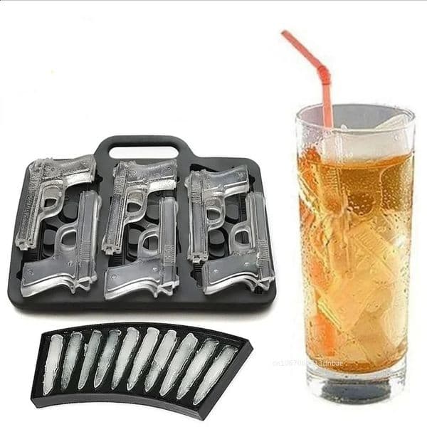 2026 3D Make perfume Unique Bullet Shaped Cube Maker Ice Ball Mould Whiskey cologne Wine Cocktail Mold Bar Accessories 250218 Free Shipping