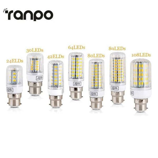 B22 Bayonet LED Corn Lights SMD 5730 Energy Saving Bulbs 7W 12W 15W 20W 25W Leds Lamp Bombillas Light Bulb Ampoule Lighting Z250219