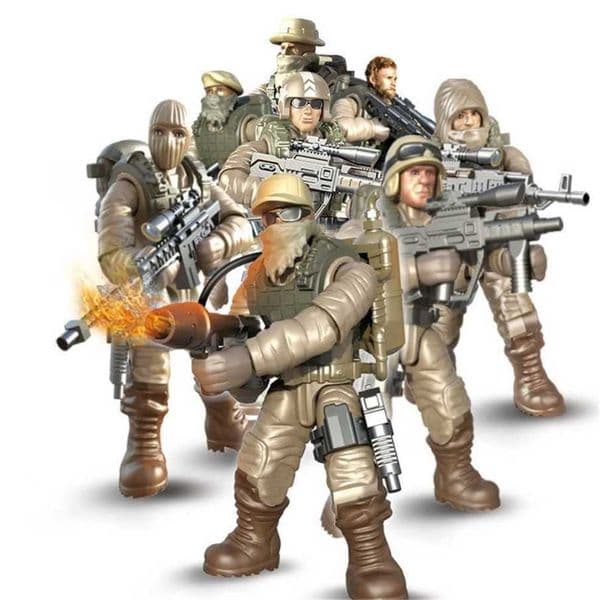 Full Joint Twistable Sand Eagle Special Team Puzzle Assembly Plastic Building Toy