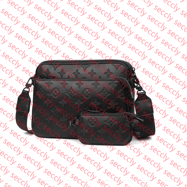 Designer Mini Alpha Wearable Camera Cross Body Purse Wallet Men Bag Black PU Leather The single shoulder bag M59161