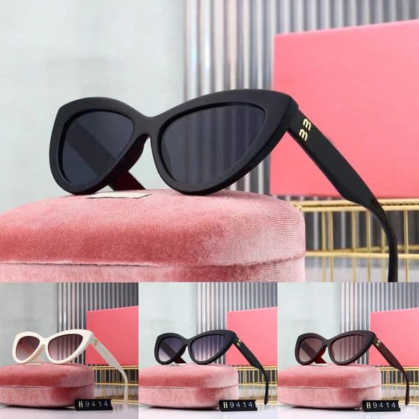 Designer Sunglasses For Women Beach Trendy Classic Square Metal Legs Letter Design Cat Eye Top Quality Eyeglasses Oval Luxury Monogram Sunglasses