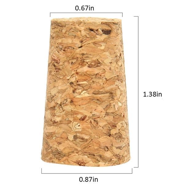 100Pcs Tapered Wine Cork Reusable Wood Corks Creative Portable Sealing Wine Stopper Wine Bottle Cover for Bottles Wine 250224