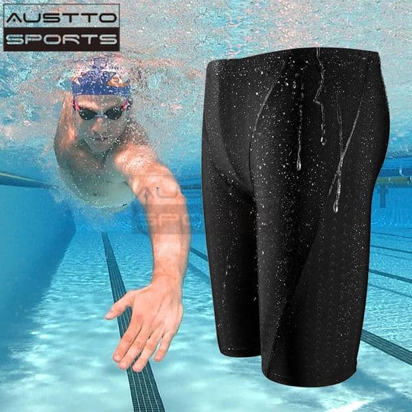 Austto Mens Swimming Truck Swim Jammer Swimsuit Athletic Pants Shorts 250220BANJIA