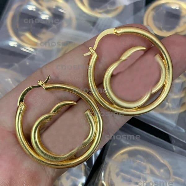Fashion Gold Hoop Earrings Women Stud Earring Jewelry Luxury Designers Earrings Letters Ornaments Necklaces With Box 2022