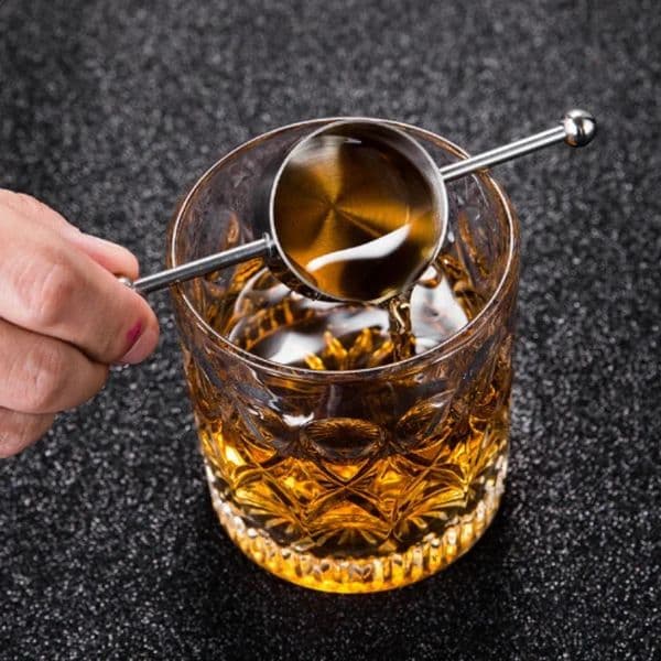 1pc Stainless steel double bead measuring cup syrup liquor and blending accessories measuring tool 250217