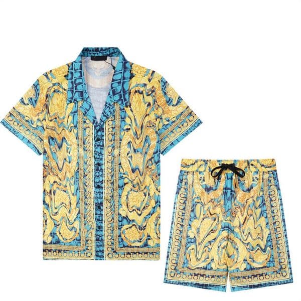 Mens Tracksuits Sets Jogger shirts Sporting Suit Men Women Short Pants T-shirt Pullover Designer Sportswear Set Hawaiian shirt, board shorts 02