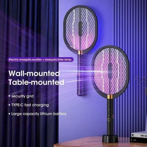 New Arrival 3000V electric mosquito killer lamp intelligent ultraviolet lamp charging bed bug trap household bedroom Z250220