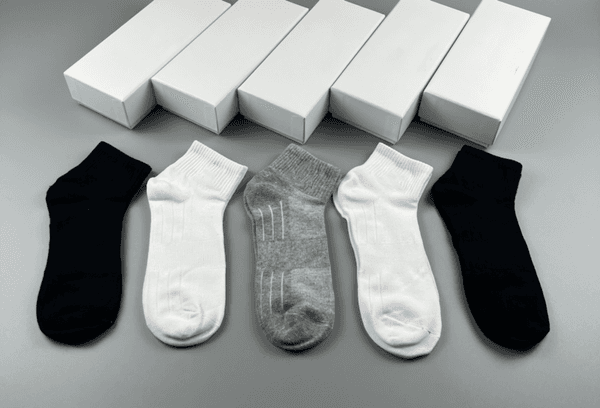UU-L3508 Breathable Unisex Yoga Socks 5Pairs/Set - Durable Cotton Footwear for Active Lifestyles Essential Athletic Socks for Men and Women Ideal for Yoga and Daily Use