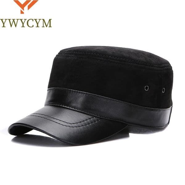 Unisex Sheepskin Leather Caps Casual Natural Sheep Skin Leather Baseball Hats Fashion Fall Winter Leather Hat 250214