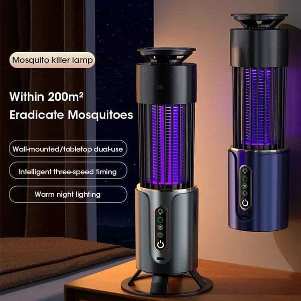 New Arrival Mosquito Killer Lamp Insect Fly Trap Camping Lantern USB Timing Electric Mosquito Swatter Outdoor Insect Killer Repellent Z250220