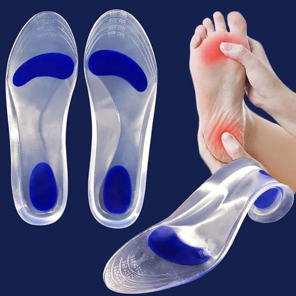 Silicone Gel Insoles for Shoes Men Women Flat Foot Arch Support Orthopedic Plantar Fasciitis Relief Shoe Pad w250219
