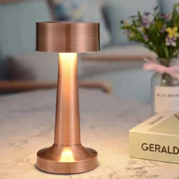 Desk lamp 3-color vintage coffee table lamp decoration desk lamp sensor charging night light Z250220